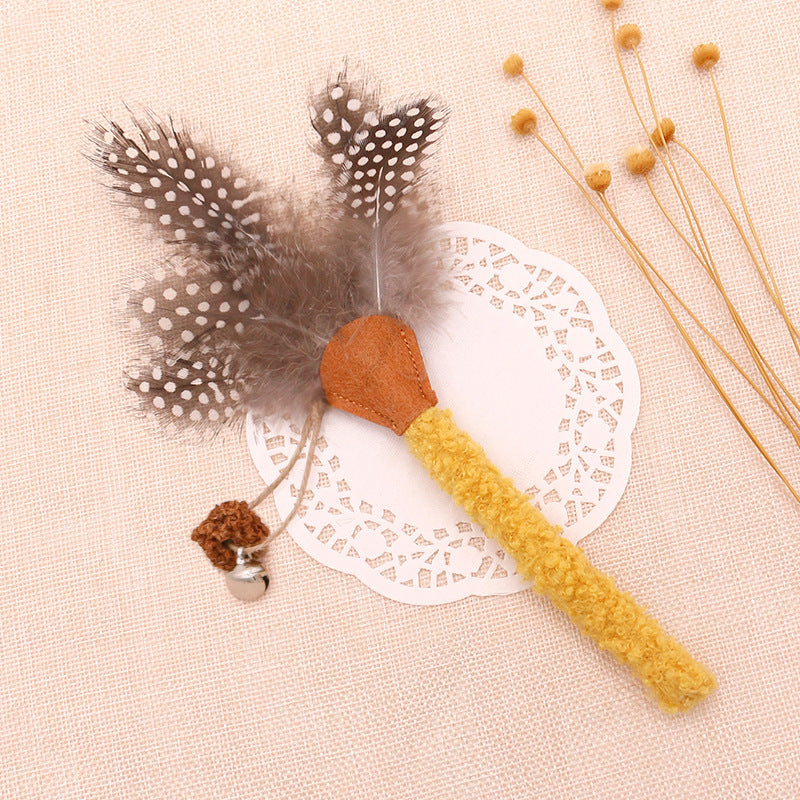 Catnip & Silvervine Chew Sticks with Feather