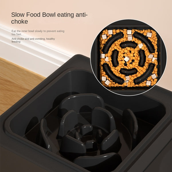Adjustable Double Stainless Steel Dog Bowls with Elevated Stand