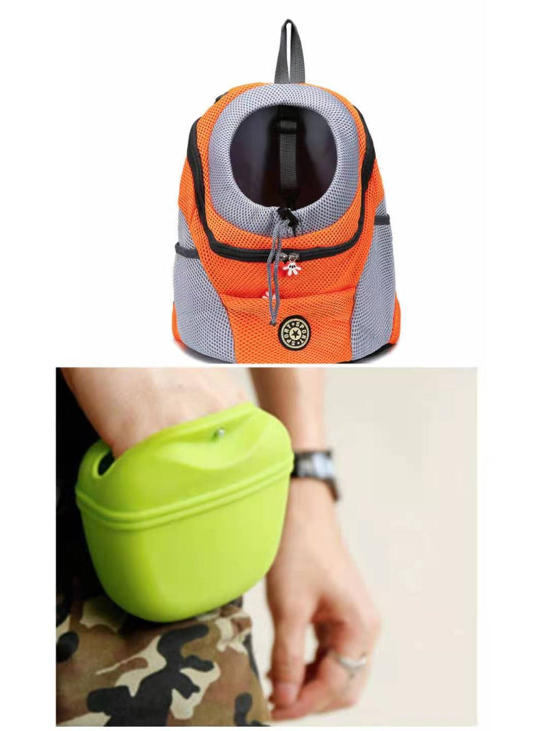 Portable Silicone Dog Snack & Training Bag with Magnetic Clip