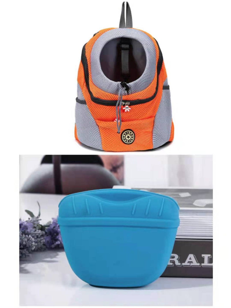 Portable Silicone Dog Snack & Training Bag with Magnetic Clip