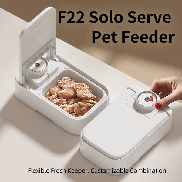 Pet Single-Meal Feeder with 48H Timer & Ice Crystal Cooling Box
