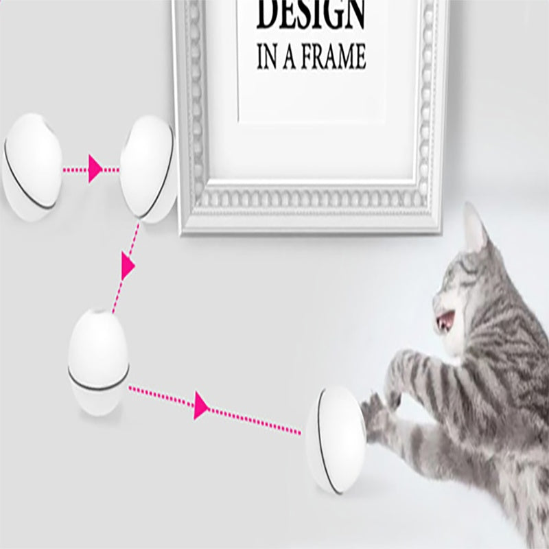 Whisker Whirl™ – LED Smart Rolling Cat Toy
