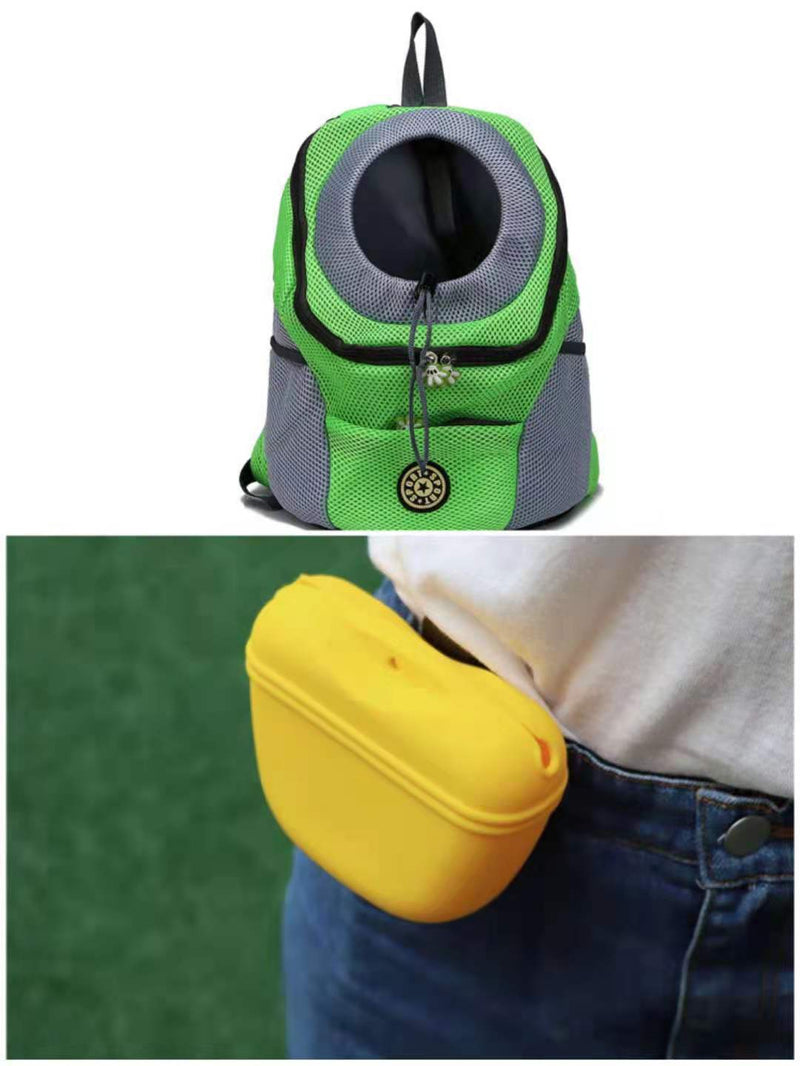 Portable Silicone Dog Snack & Training Bag with Magnetic Clip
