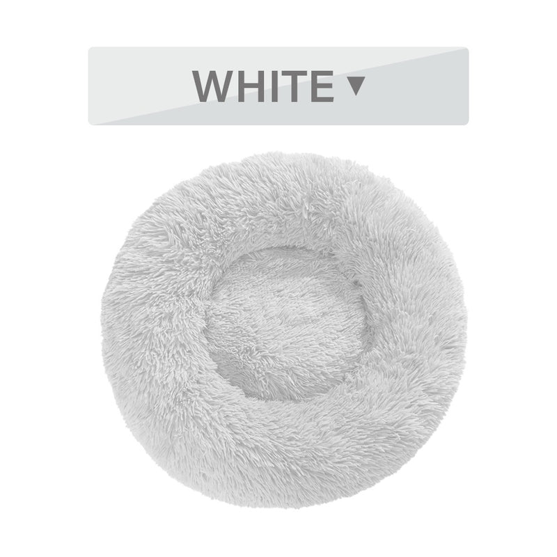 Fluffy Donut Plush Dog & Cat Bed