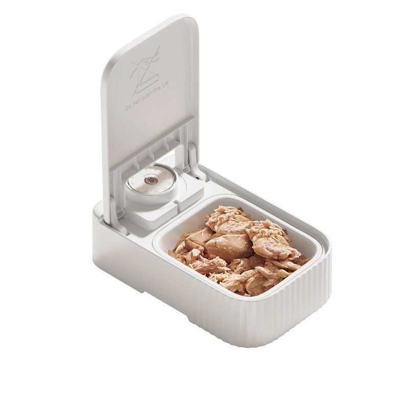 Pet Single-Meal Feeder with 48H Timer & Ice Crystal Cooling Box