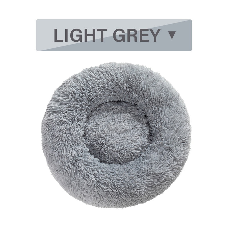 Fluffy Donut Plush Dog & Cat Bed