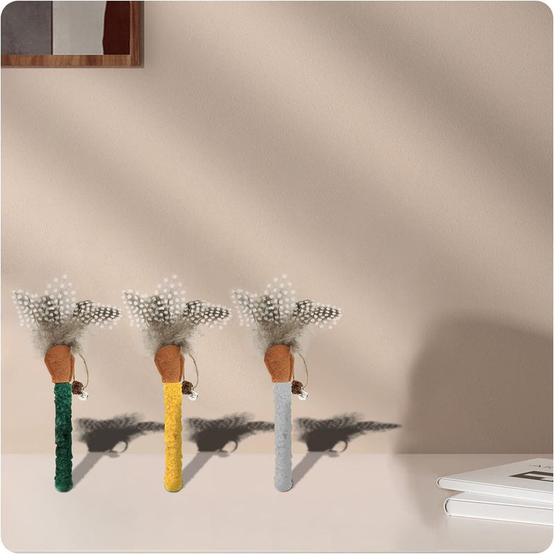 Catnip & Silvervine Chew Sticks with Feather