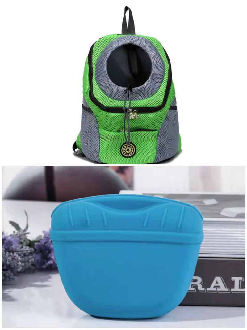 Portable Silicone Dog Snack & Training Bag with Magnetic Clip