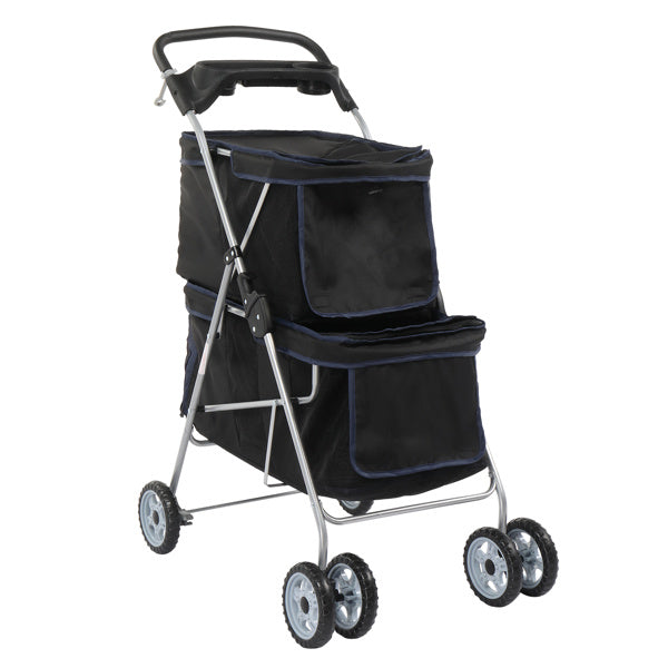 4-Wheel Double-Decker Pet Stroller