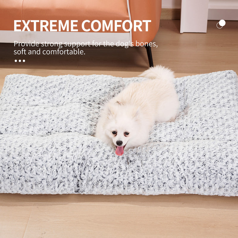 Rose Velvet Plush Dog Bed Pad