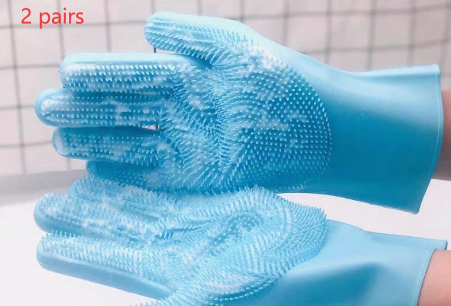 Silicone Dog Grooming Comb & Bath Brush Glove