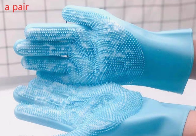 Silicone Dog Grooming Comb & Bath Brush Glove