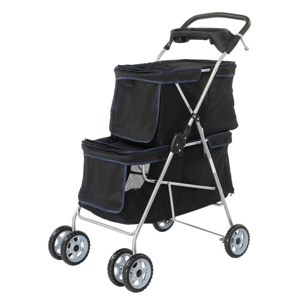 4-Wheel Double-Decker Pet Stroller