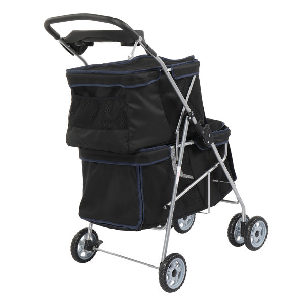 4-Wheel Double-Decker Pet Stroller