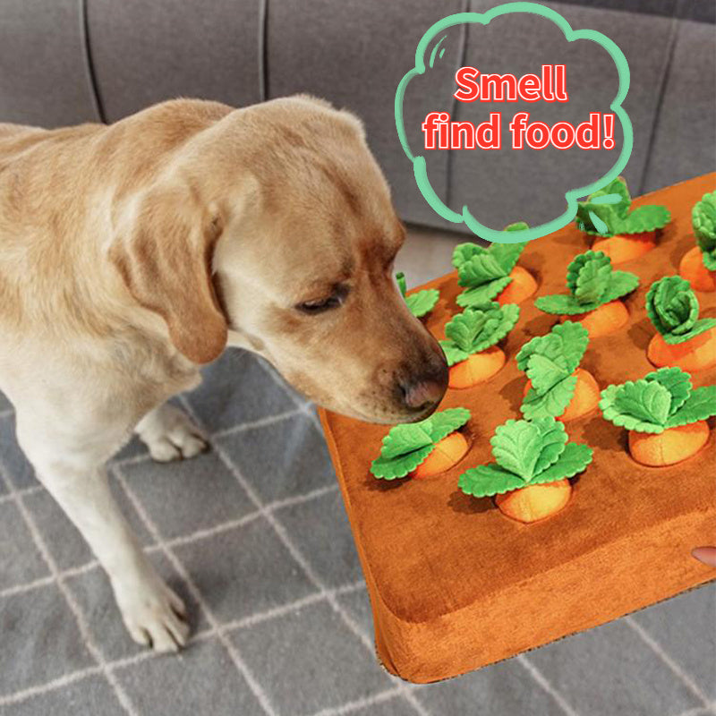 Carrot Plush Chew Toy – Durable Vegetable Toy for Dogs & Puppies